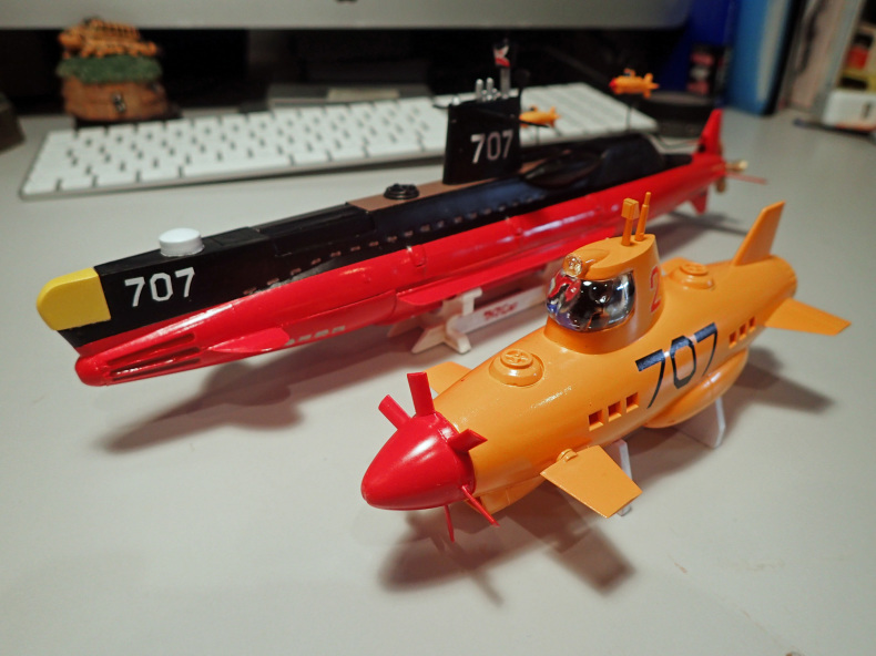 プラモ製作記 13 サブマリン707 & ジュニア : 小生の備忘録