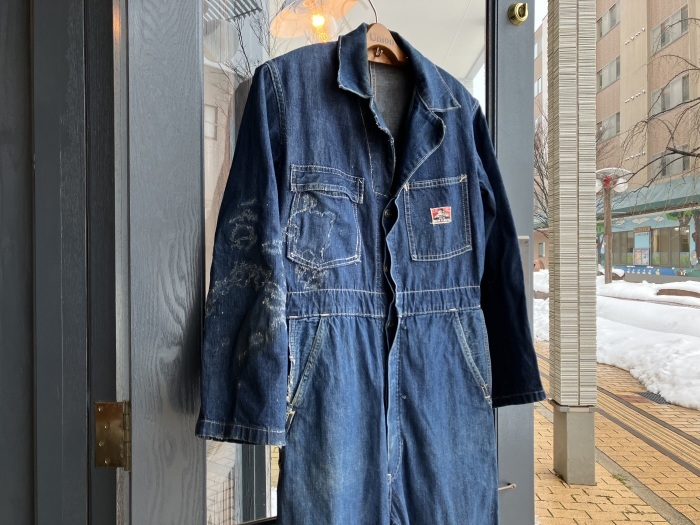 40's BEN DAVIS denim overalls : BUTTON UP clothing