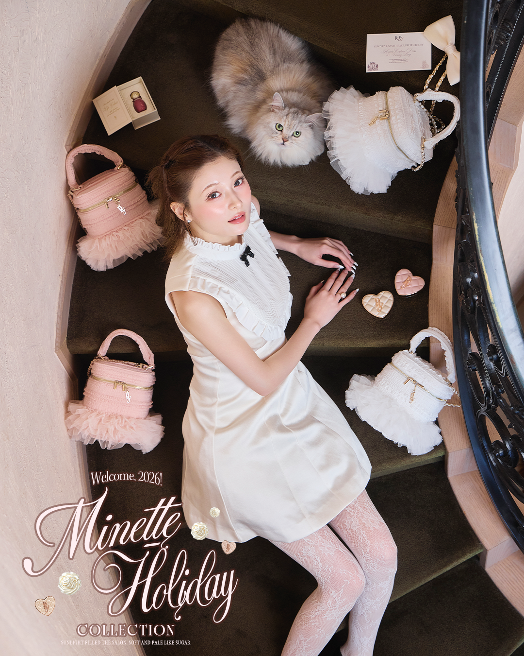 MINETTE HOLIDAY CAKE VANITY BAG【残りわずか】