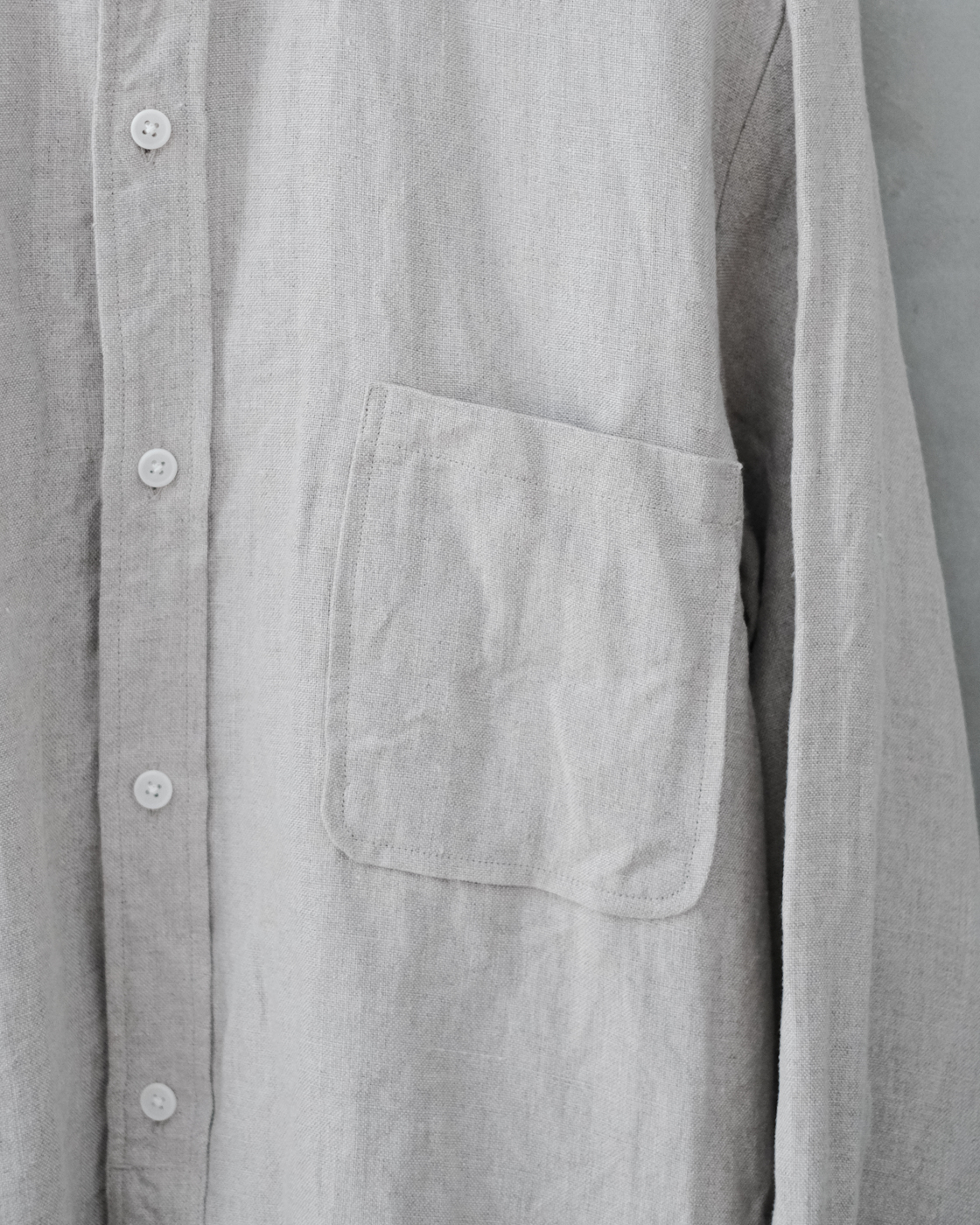 スタンドカラーシャツ col.Natural | PEOPLE | ピープル