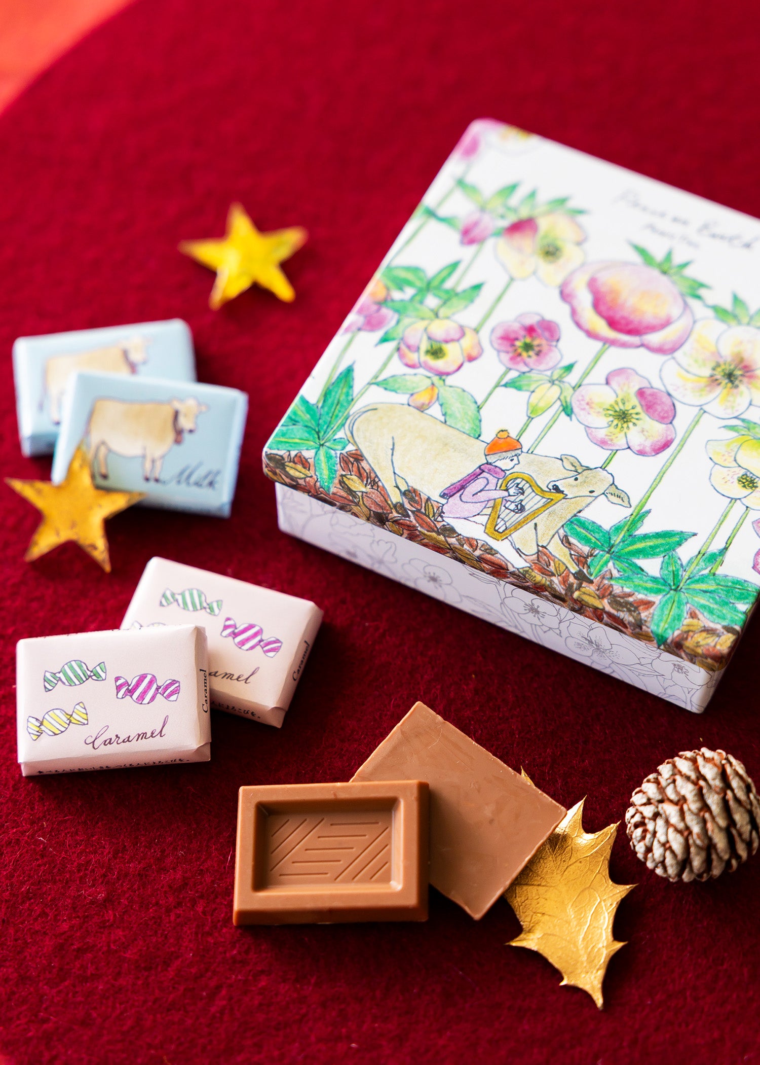 イラスト缶 ウシさん2025 オーガニックミルク＆カラメル