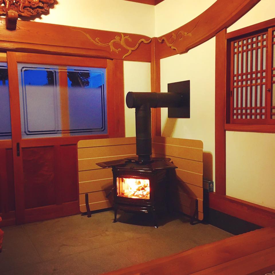 薪ストーブ遮熱板火災予防折り畳み式ヒートシールド