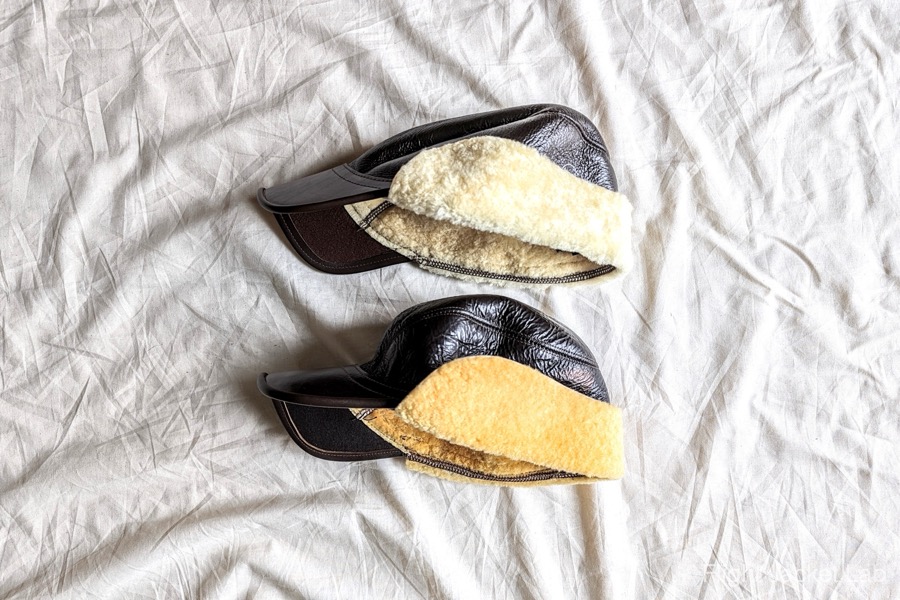 The REAL McCOY'S】 B-2 Sheepskin Cap 1992s & 1995s 旧リアル