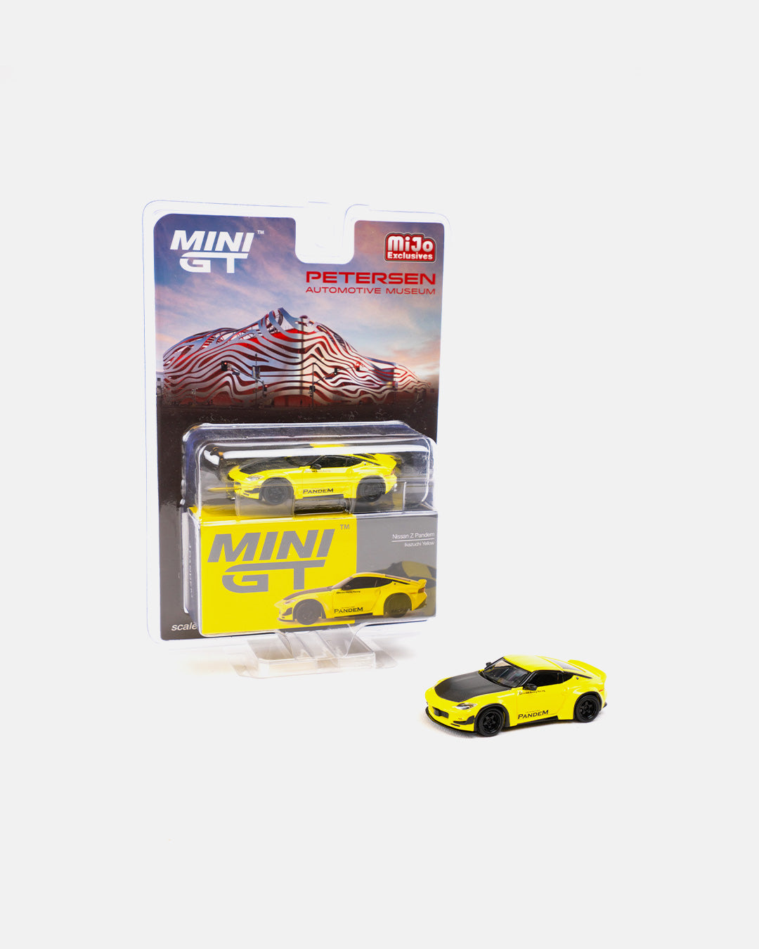 Mini GT 1:64 Nissan Z Pandem Ikazuchi Yellow Petersen Exclusives