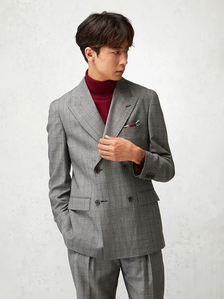 REDA別注/Super130'S】TRANS CONTINENTS ファンシーフランネル ダブル