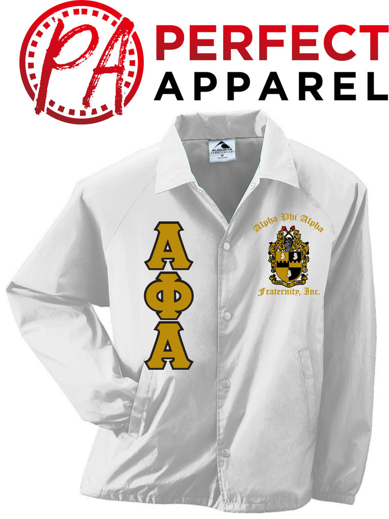 Alpha Phi Alpha Greek Lettered Crossing Line Jacket – Perfect Apparel