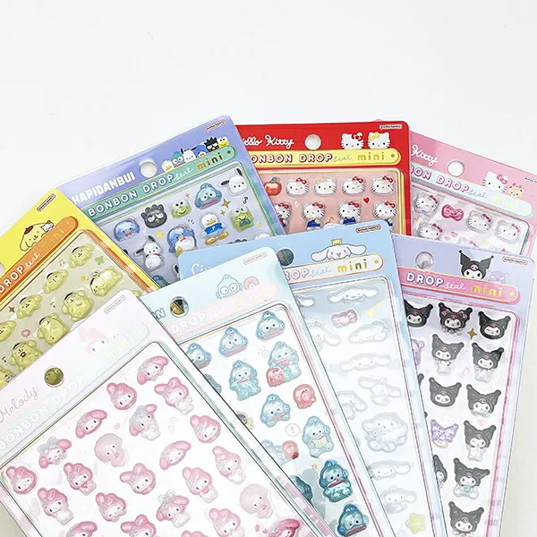 ぷっくりした透明感にキュンとするサンリオのボンボンドロップシール