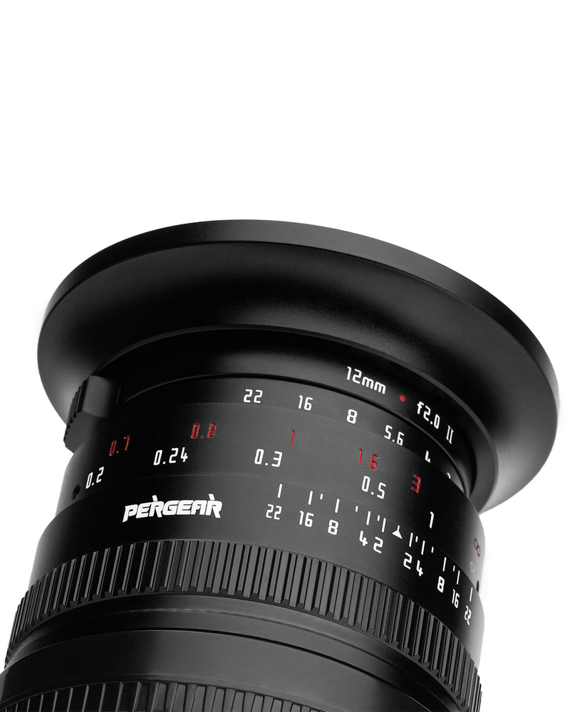 PERGEAR 12mm F2 広角マニュアルフォーカス単焦点レンズ M4/3マウント