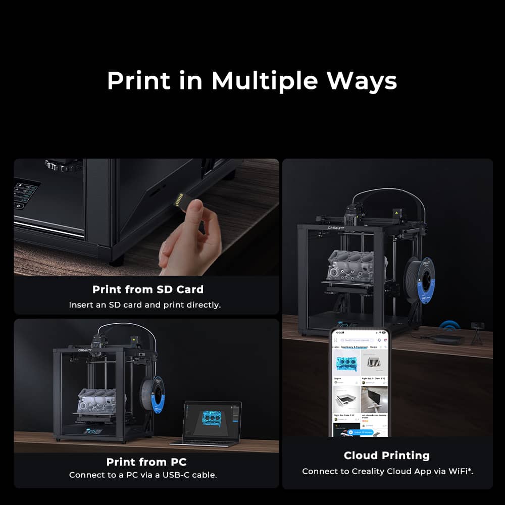 正規品」Creality Ender 5 S1 3Dプリンタ スピード、高温、そして安定