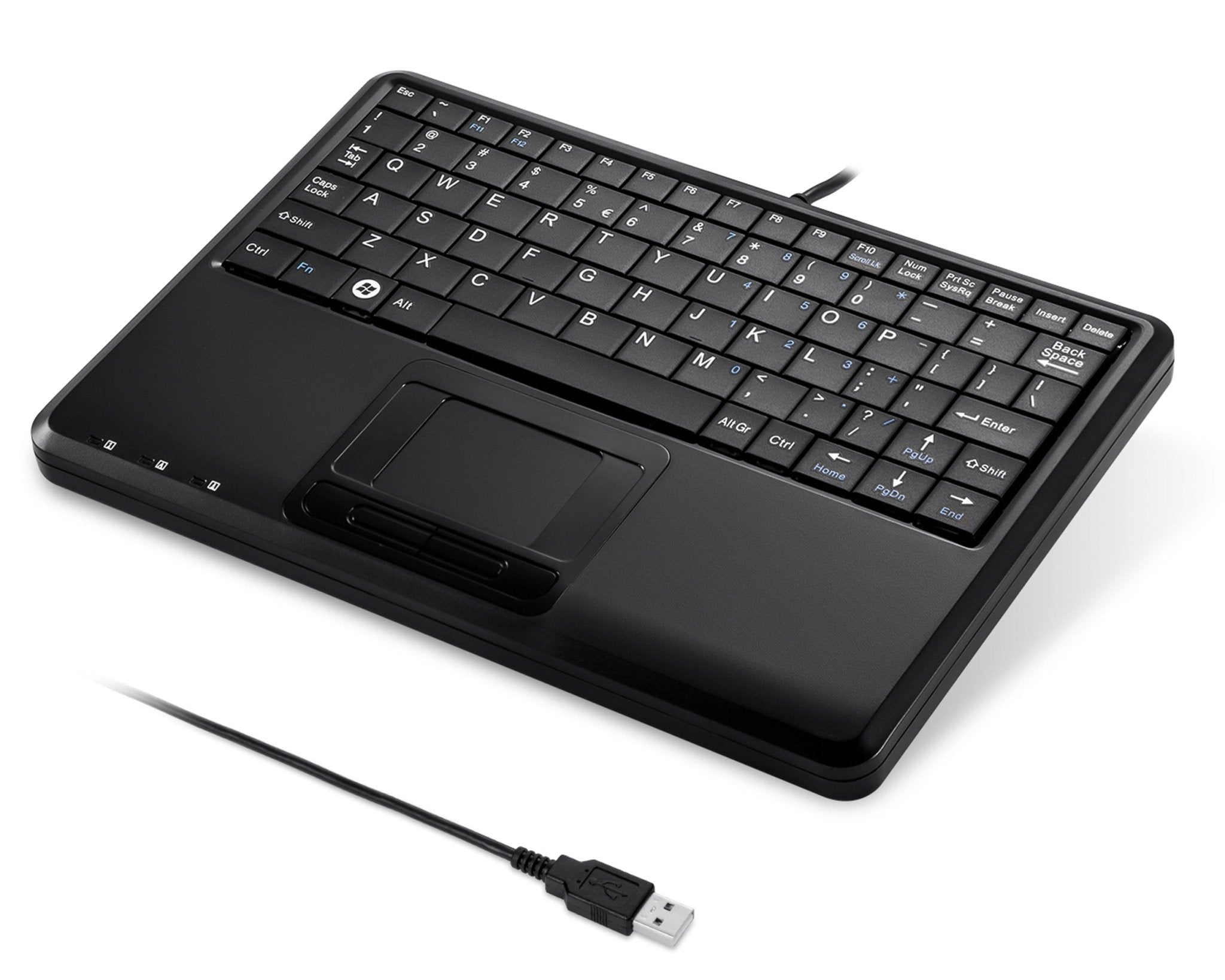 PERIBOARD-510 H Wired Compact Touchpad Keyboard with USB Ports