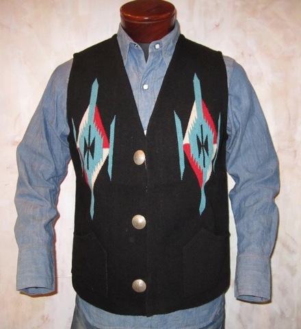 インディアンモーターサイクル チマヨベスト ブラック - JET RUG