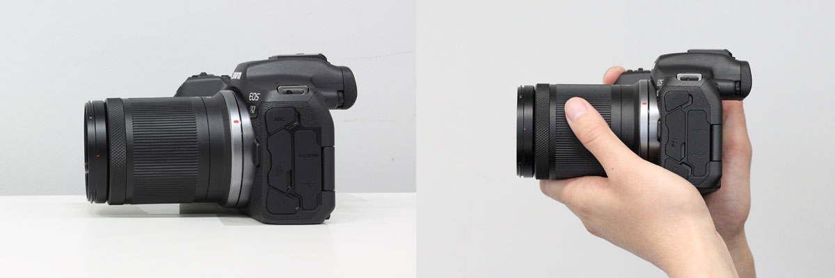 APS-Cサイズセンサー搭載のミラーレスカメラ EOS R7 が登場、一眼レフ
