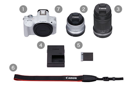 商品構成 EOS R50：レンズ交換式カメラ・レンズ｜個人｜キヤノン