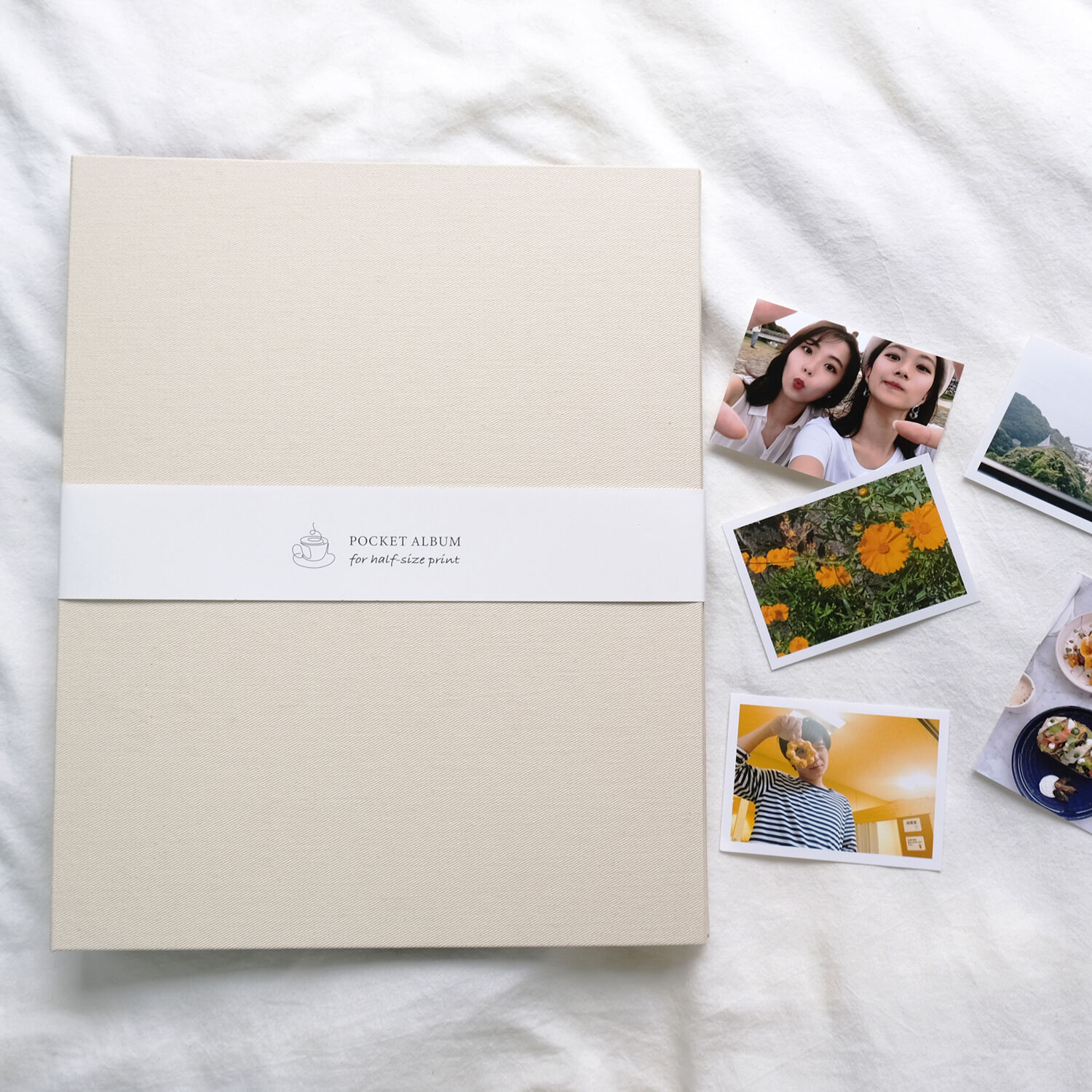 ハーフサイズプリントとアルバムのセット（ホワイトベージュ）