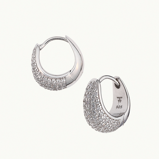 TOM WOOD トムウッド Ice Huggies Pave ピアス/イヤリング シルバー