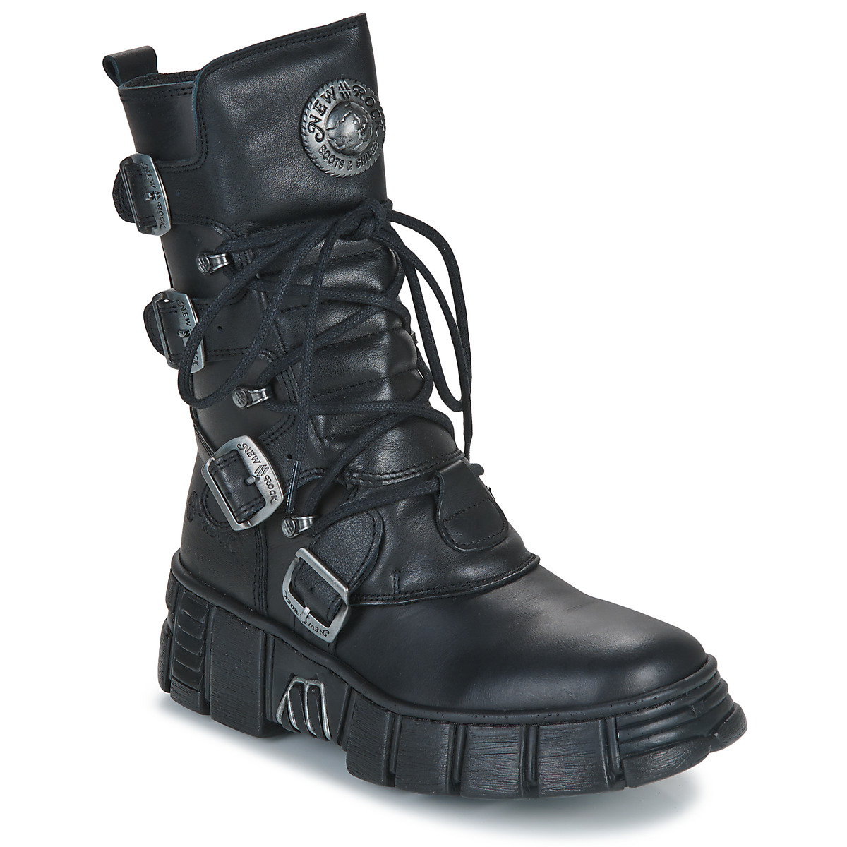 New Rock M-WALL Black - Free delivery | Spartoo NET ! - Shoes Mid