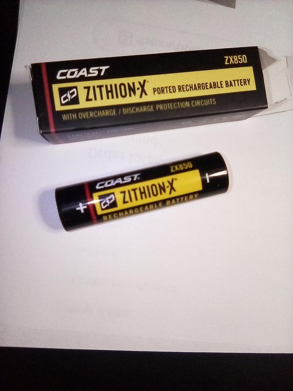 ZX850 Rechargeable Battery | COAST: Innovative LED Flashlights and