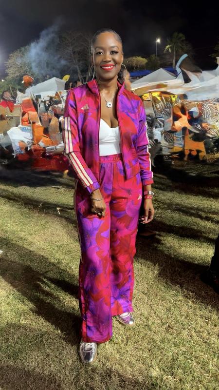 adidas Women's x FARM Rio House of Tiro Track Top - Pink/Red