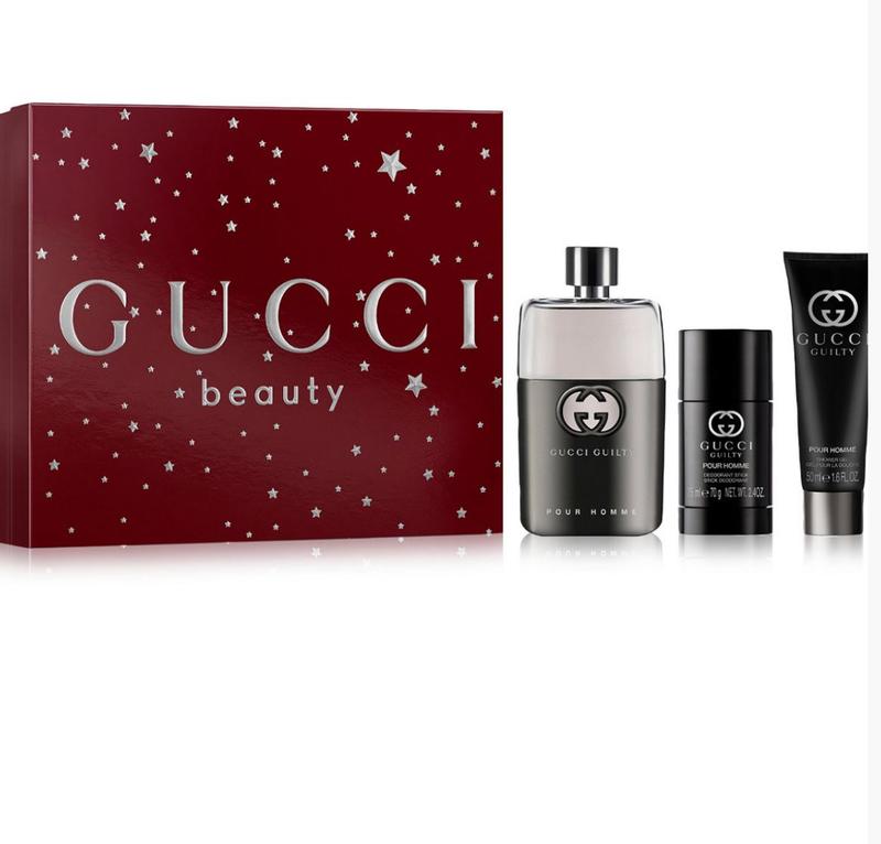 Gucci Guilty Pour Homme Eau de Toilette for Men Trio Gift Set - Macy's