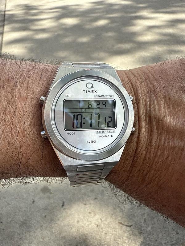 Timex® Q Timex Continental Q80 Digital Bracelet Watch, 39mm