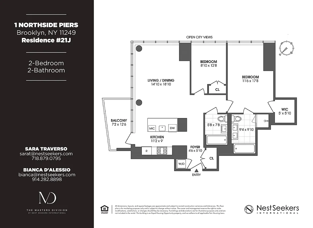 1 Northside Pier #21J in Williamsburg, Brooklyn | StreetEasy