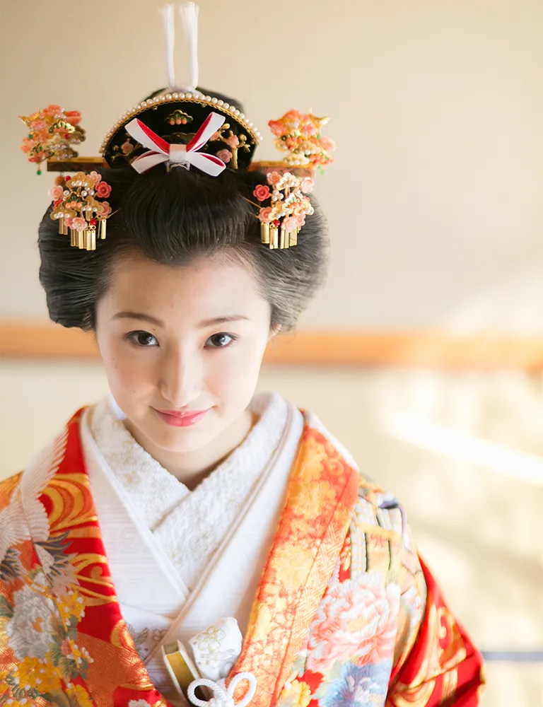 人毛 日本髪かつら 小サイズ】花嫁和装 婚礼 舞踊 練習用 軽量 平成期