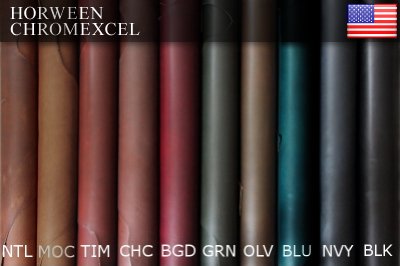 クロムエクセル (HORWEEN社) | ヌメ革と真鍮金具とレザークラフト材料