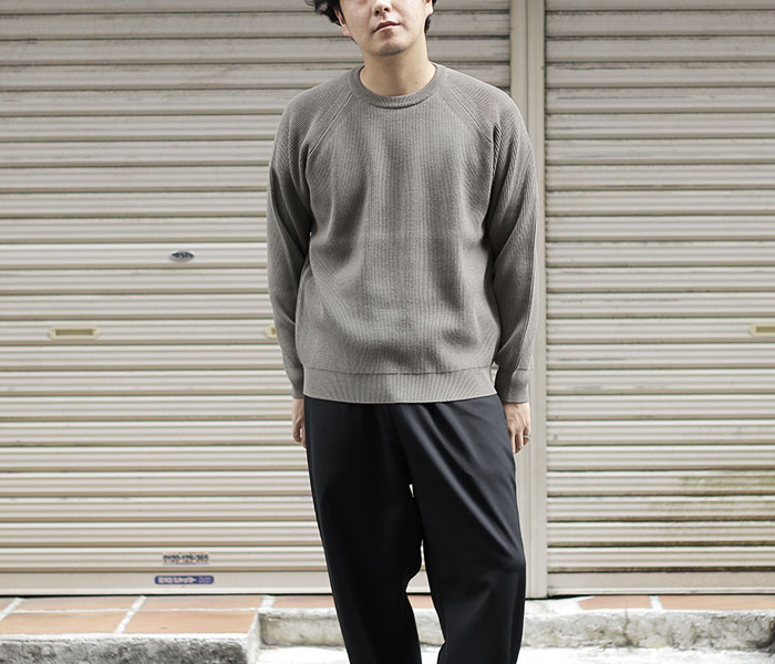 9/4(金)販売開始!!BATONER,HARD TWIST WOOL CREW NECK. | andPheb