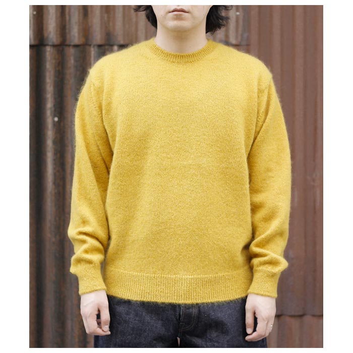 バトナー BATONER ピュアモヘア100％ クルーネック PURE MOHAIR100