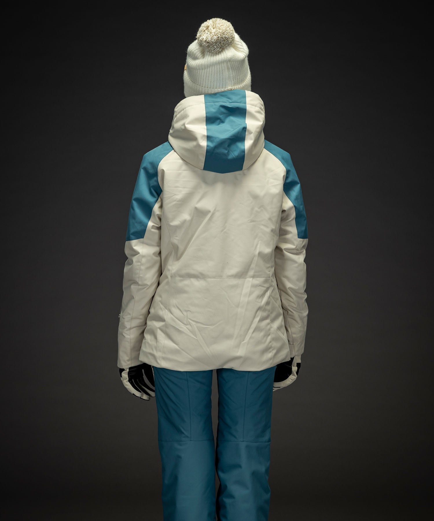 WOMENS】Asymmetry Bicolor Jacket アシンメトリーバイカラー