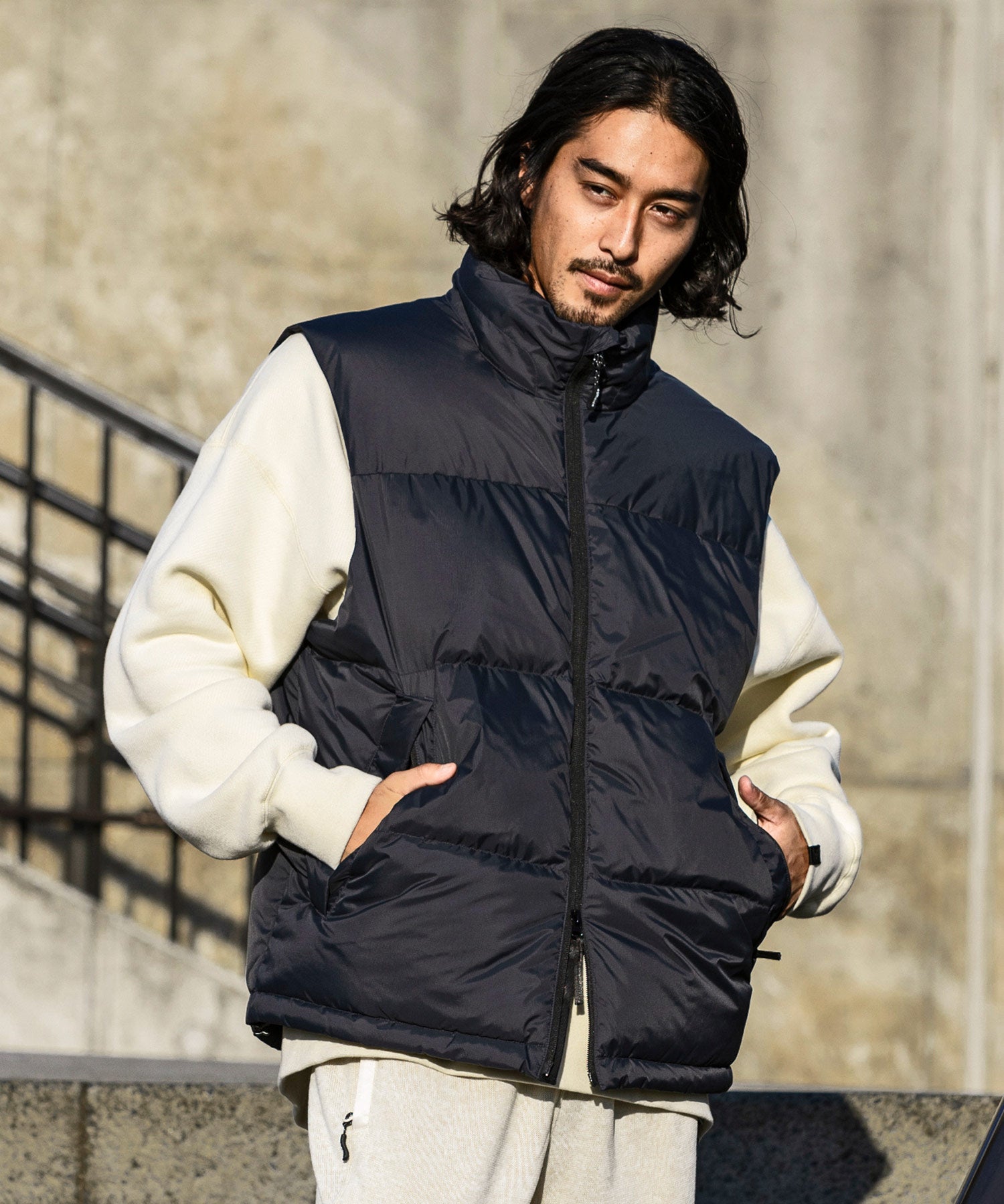 MENS】QUILTING DOWN VEST キルティング ダウンベスト / WINDSTOPPER(R
