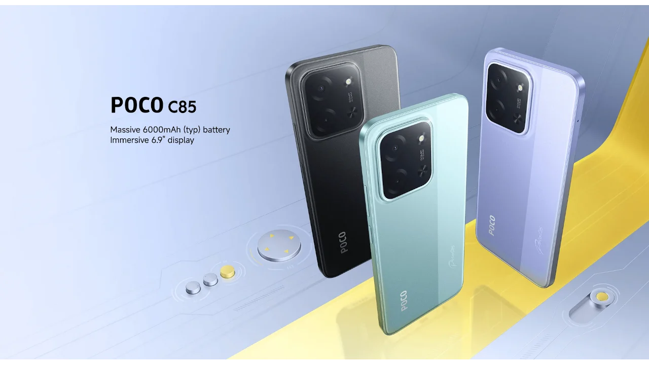 Xiaomi POCO C85 発表、6.9インチディスプレイの廉価スマートフォン