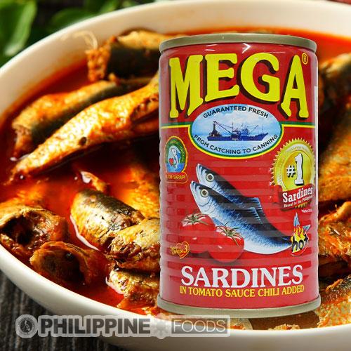 メガ サーディン (イワシのトマトソース漬け缶詰・レッド・辛口タイプ
