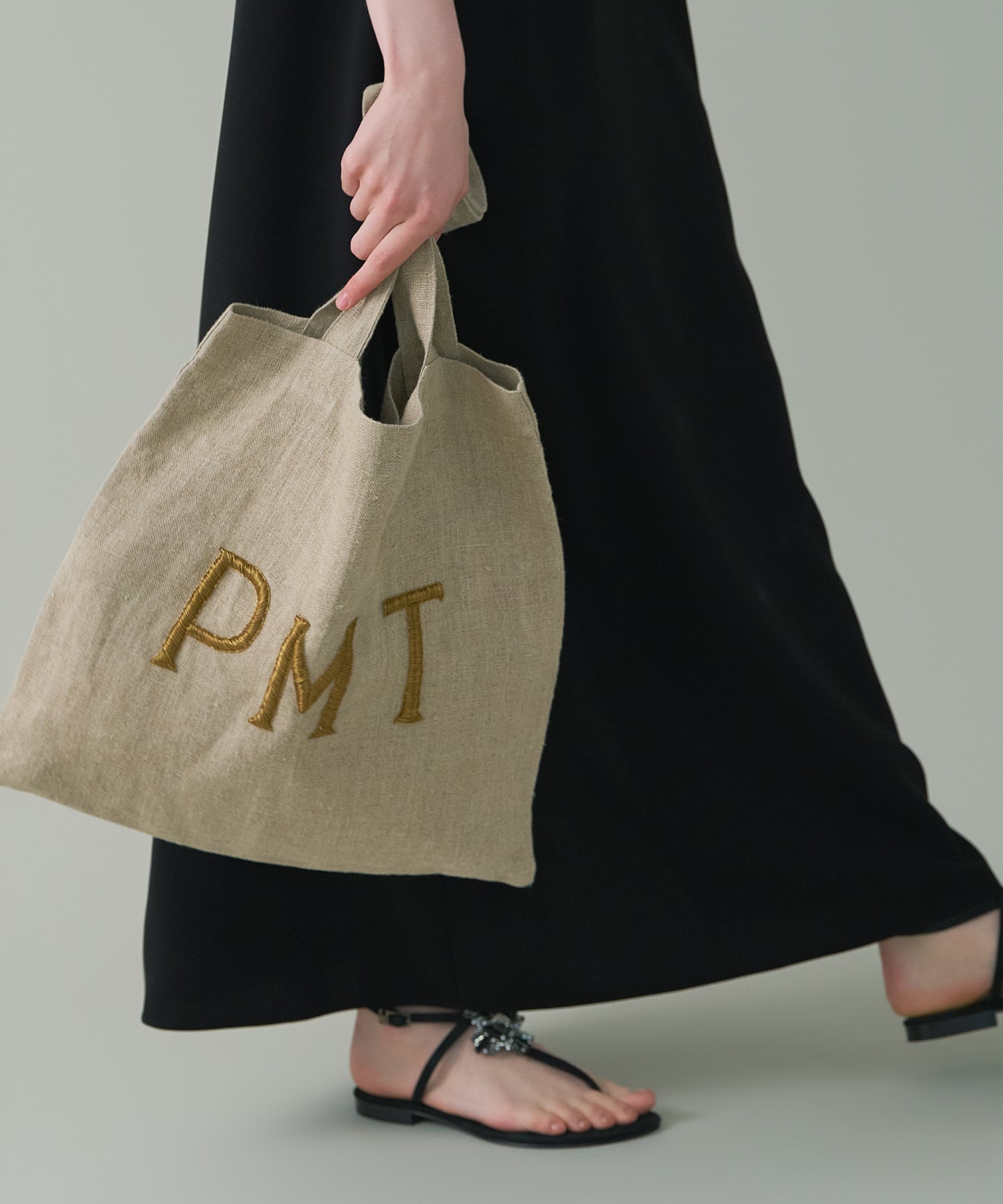 予約】リネン 刺繍 エコバッグ NEW|バッグ|PIMENTÉ-ピモンテオンライン