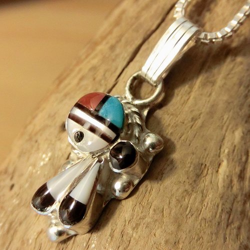 ズニ族：サンフェイス インレイ ペンダント - PINE☆FIELD（パイン