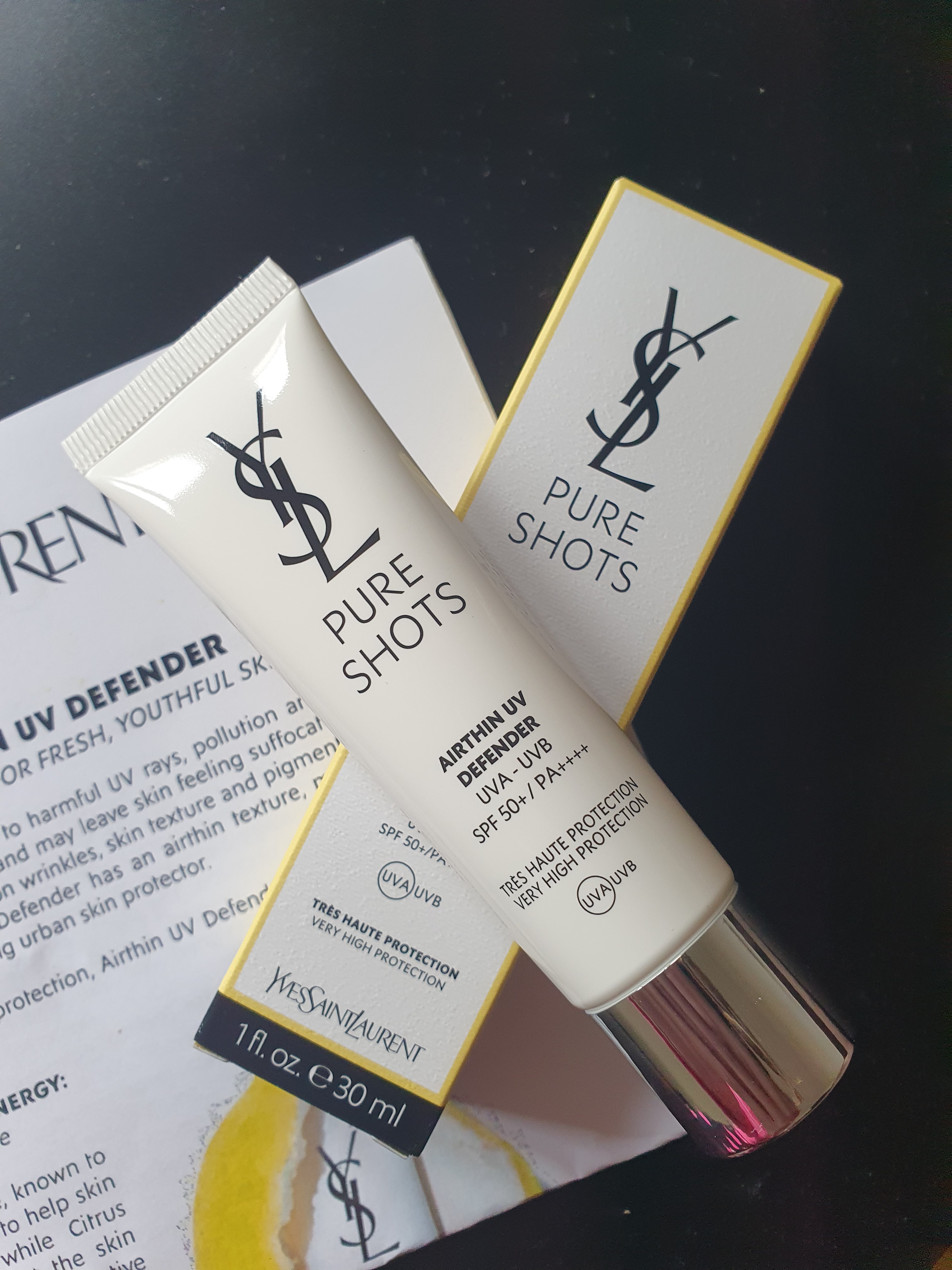 Review: YSL Pure Shots Airthin UV Defender SPF50+