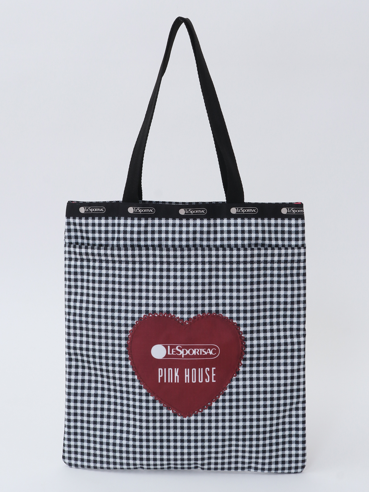 LeSportsac × PINK HOUSE 】LARGE EMERALD TOTE PH Gingham Check