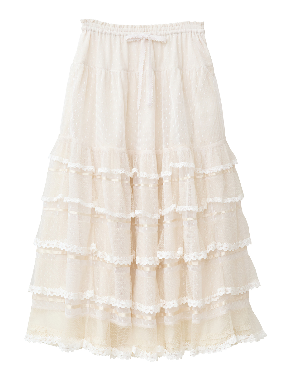 ポルカドットチュールフリル使いスカート｜ピンクハウスオフィシャル