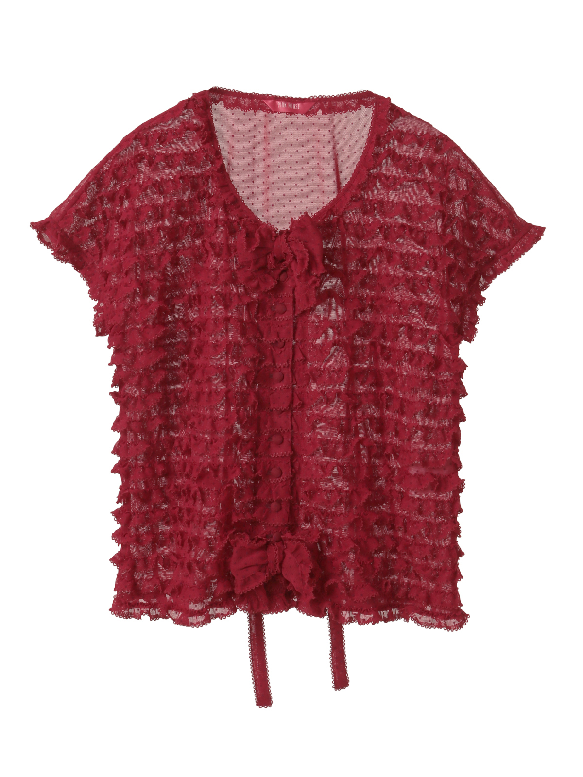 フロッキードットチュールブラウス｜ピンクハウスオフィシャル