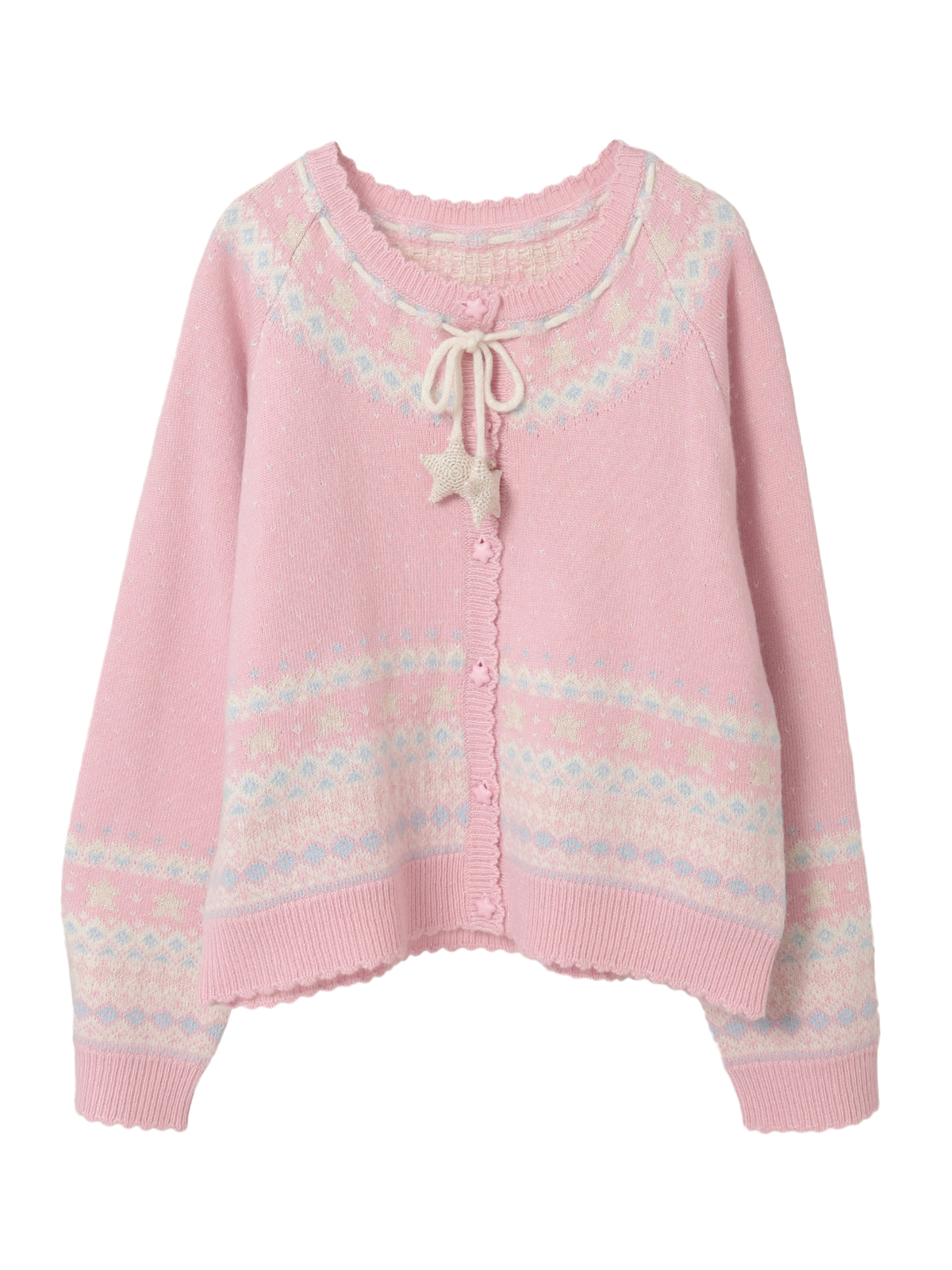 星柄編み込みニットカーディガン｜ピンクハウスオフィシャルオンライン