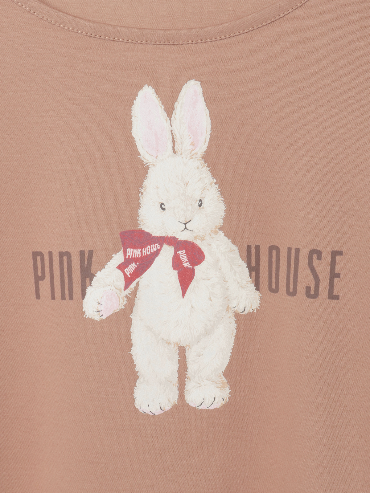 バラ園うさぎプリントカットソー｜ピンクハウスオフィシャルオンライン
