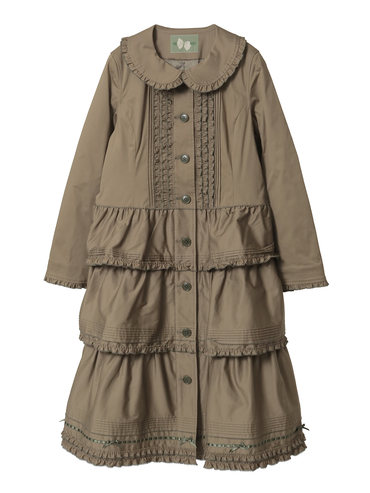 フリル使いティアードコート｜ピンクハウスオフィシャルオンライン