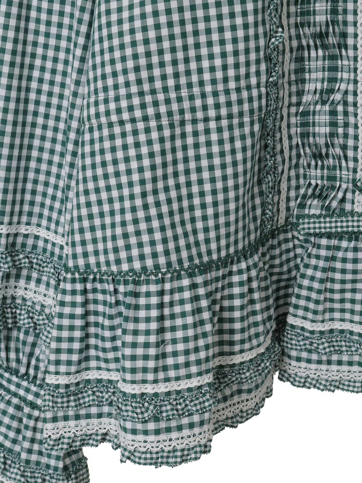 ギンガムチェックフード付きオーバーブラウス｜ピンクハウス