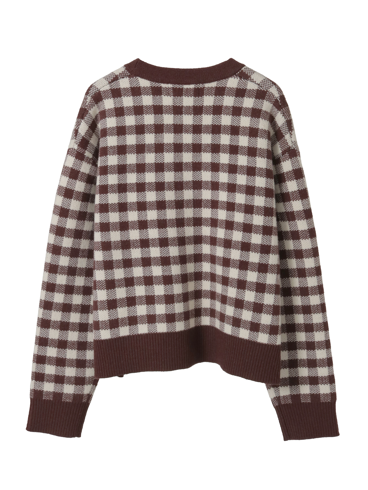 ギンガムチェックニットカーディガン｜ピンクハウスオフィシャル