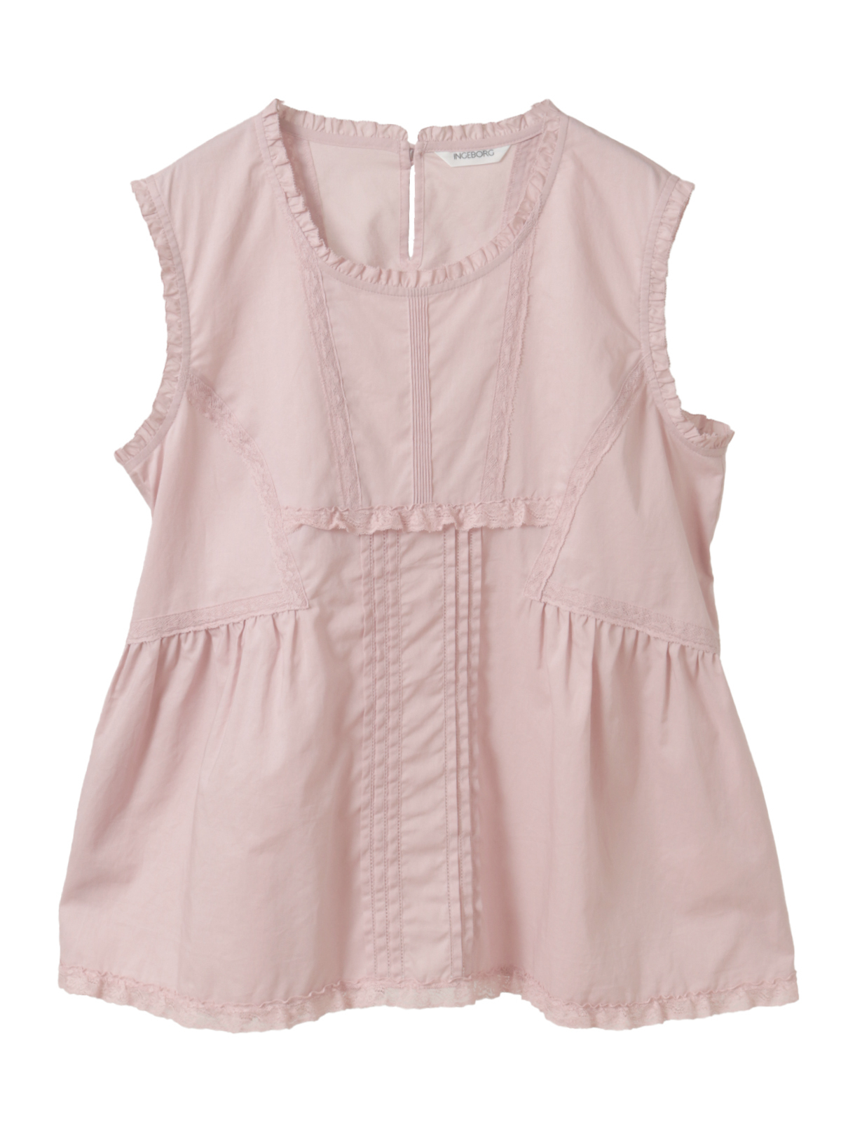 フランス製レース使いコットンローンブラウス｜ピンクハウス