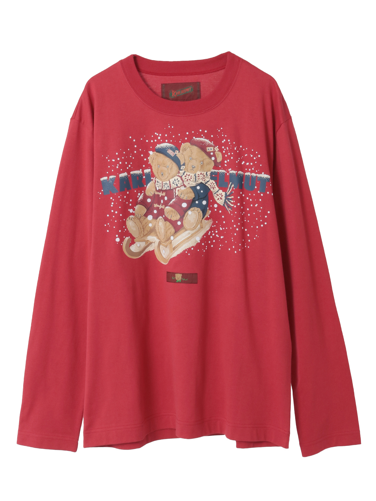 三つ子のくま冬支度プリントカットソー｜ピンクハウスオフィシャル