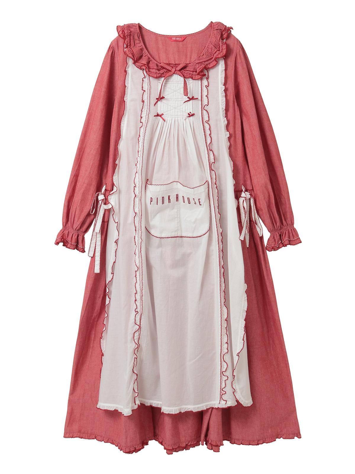 エプロン付きダンガリーワンピース｜ピンクハウスオフィシャル