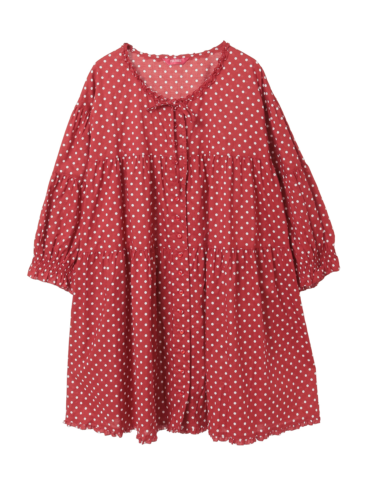 水玉プリントチュニックブラウス｜ピンクハウスオフィシャルオンライン