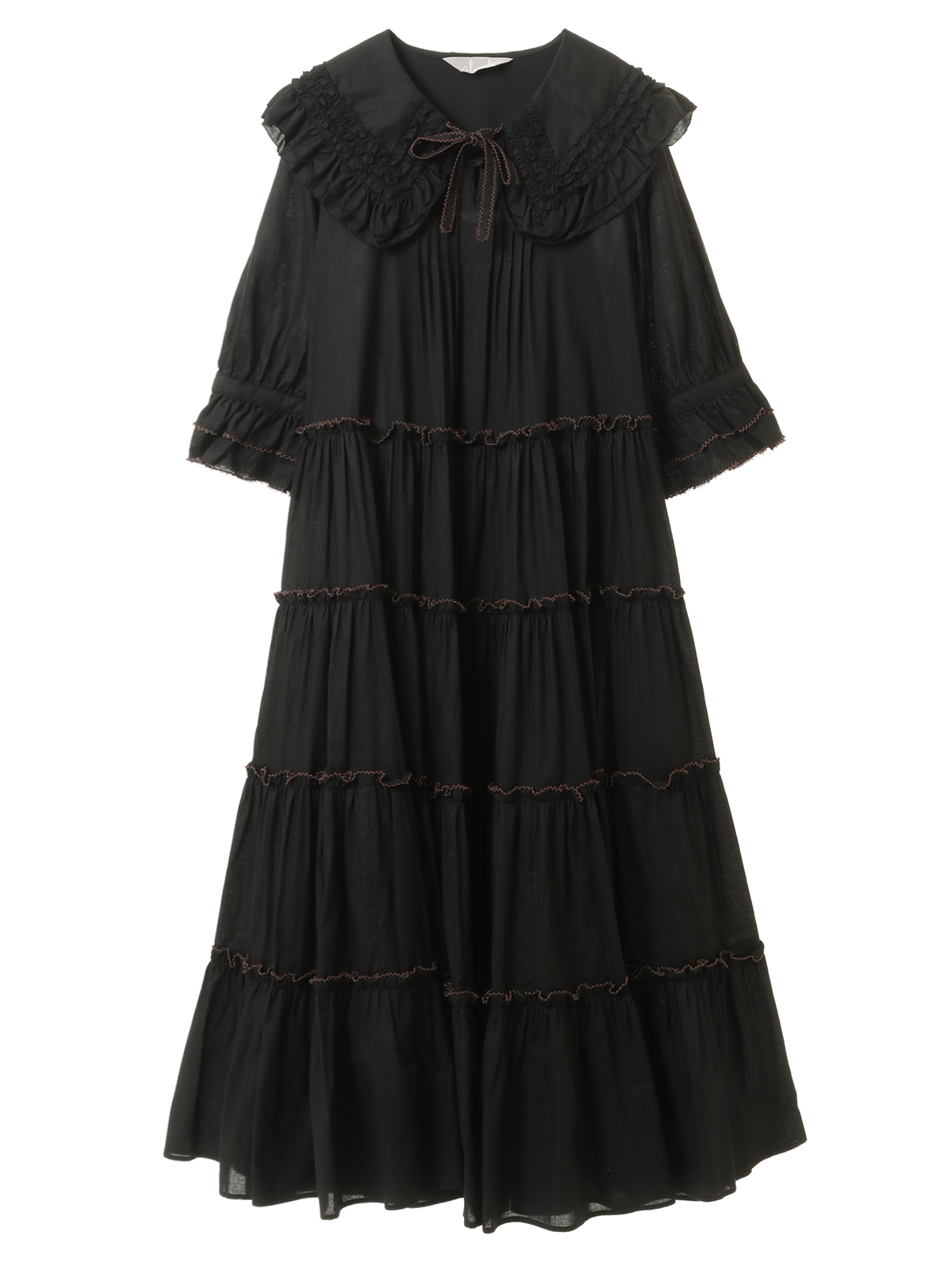 コットンローンフリルロングワンピース｜ピンクハウスオフィシャル