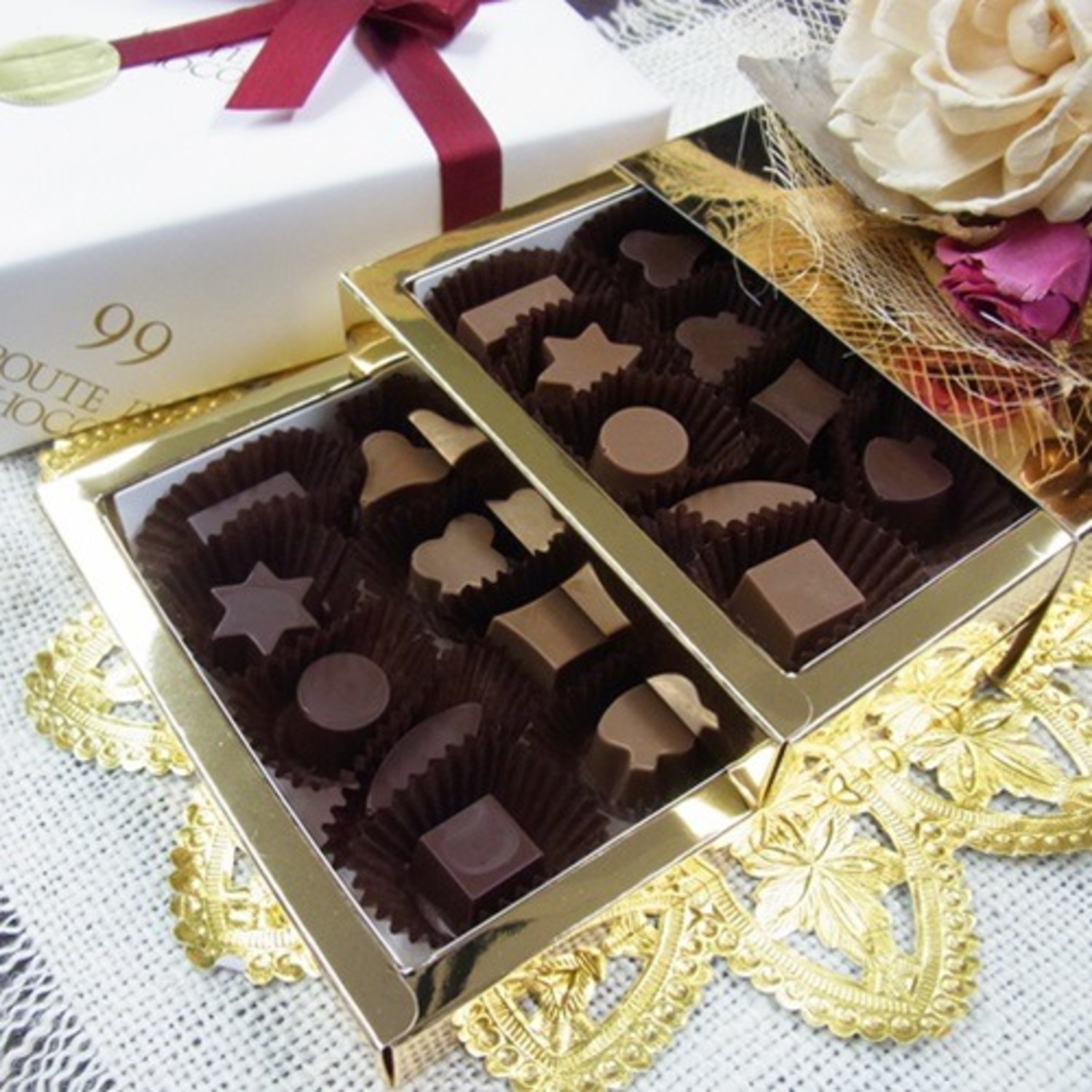 プティショコラ2段セット ＜ 99 ROUTE DU CHOCOLAT